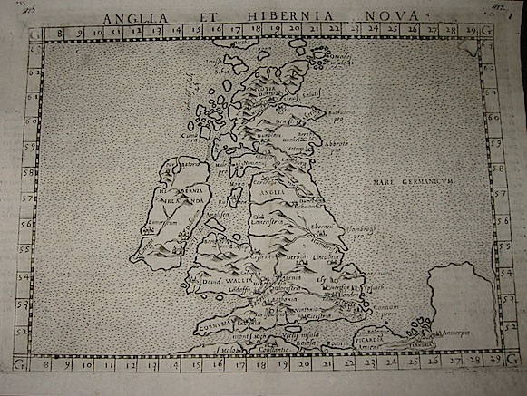 Ruscelli Girolamo (1504-1566) Anglia et Hibernia nova 1574 Venezia 